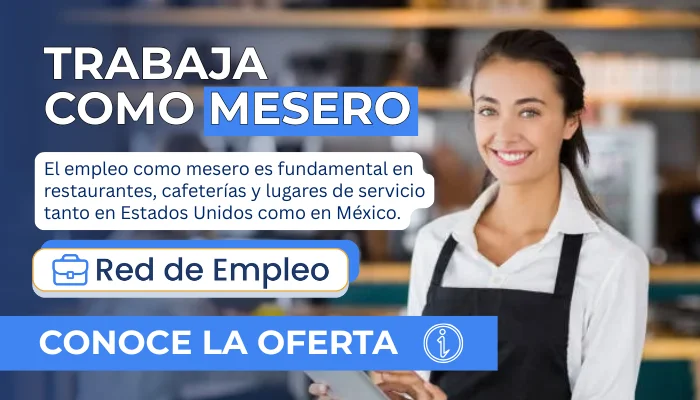 Trabajo disponible como Mesero