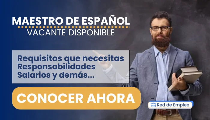 Vacante de empleo para Maestra de Español